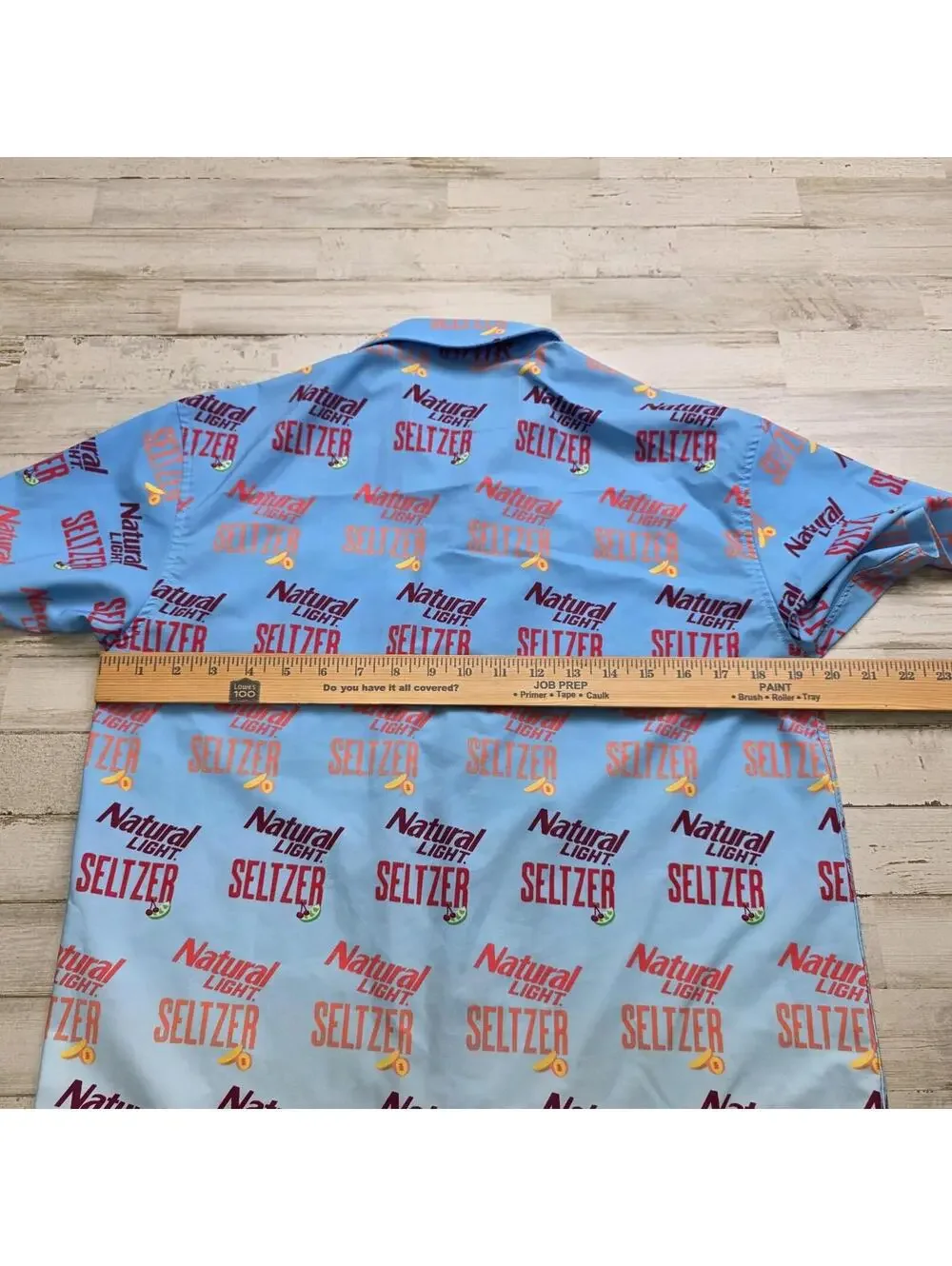 Tropical Bros Men's Natural Light Seltzer Hawaiian Shirt Size S All Over Print